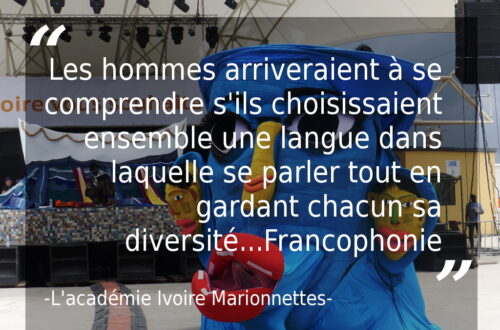 Article : Citation de l’Académie Ivoire Marionettes