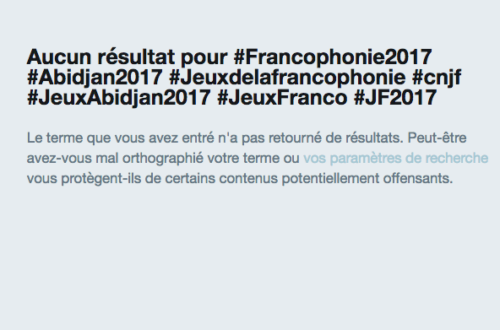 Article : Jeux de la francophonie : On se perd dans la multitude de Hashtag